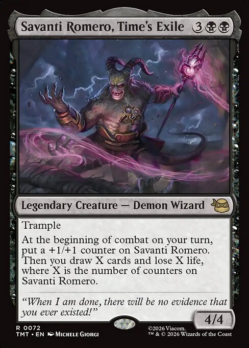 Savanti Romero, Time's Exile (TMT #72)