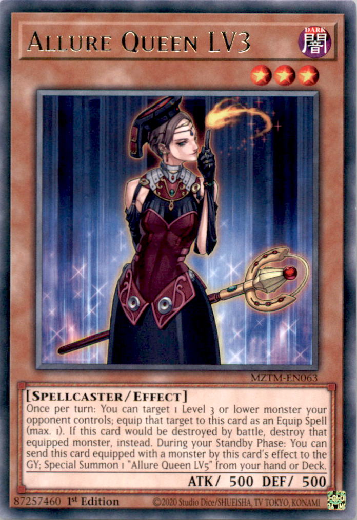 Allure Queen LV3 Rare Maze of the Master MZTM-EN063 NM  MZTM-EN063 MZTM