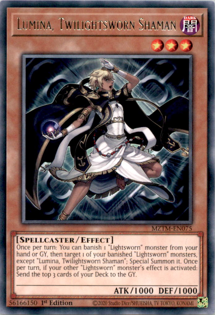 Lumina, Twilightsworn Shaman Rare Maze of the Master MZTM-EN075 NM  MZTM-EN075 MZTM