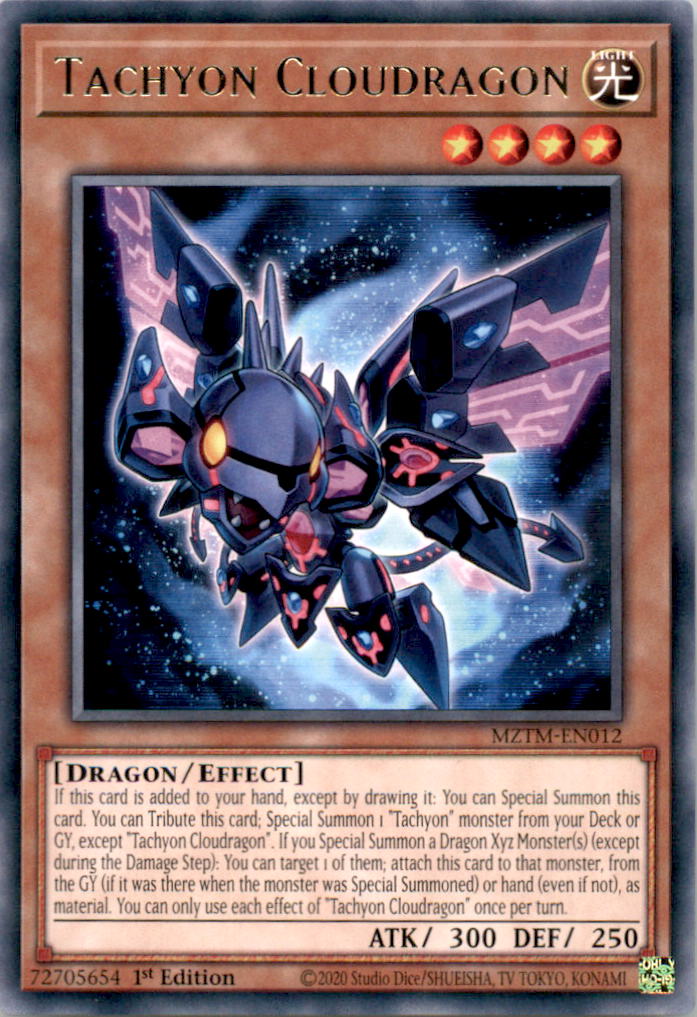 Tachyon Cloudragon Rare Maze of the Master MZTM-EN012 NM  MZTM-EN012 MZTM