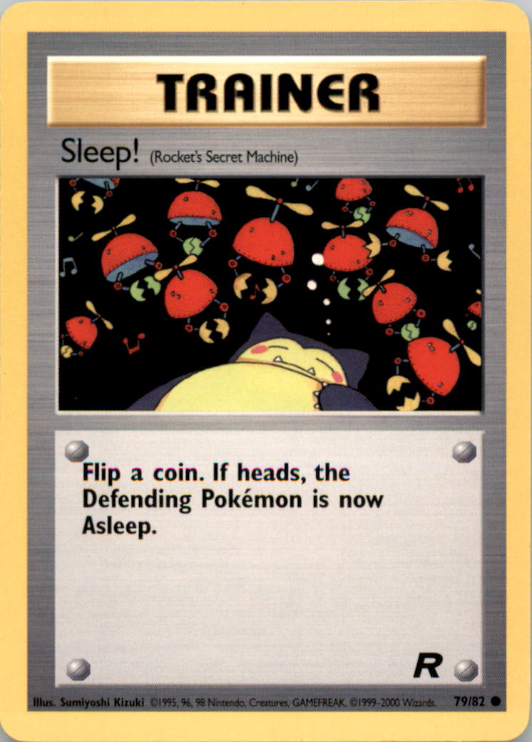 Sleep! (Rocket's Secret Machine) Common Team Rocket 79/82 NM  79/82 TR