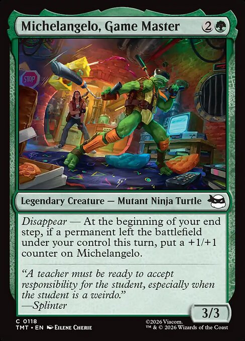 Michelangelo, Game Master (TMT #118)