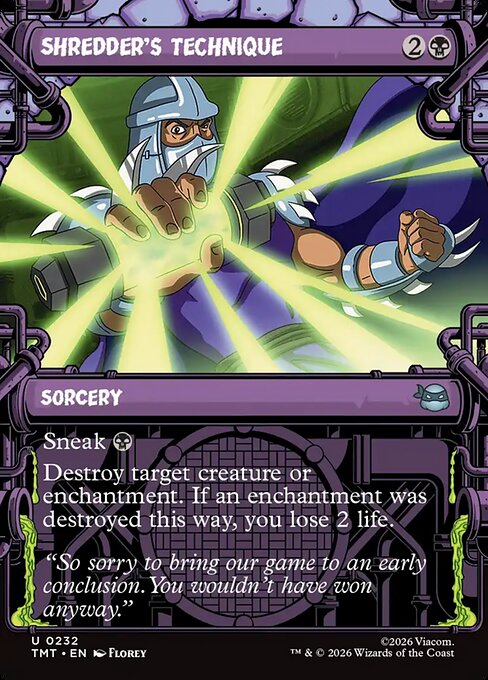 Shredder's Technique (TMT #232)