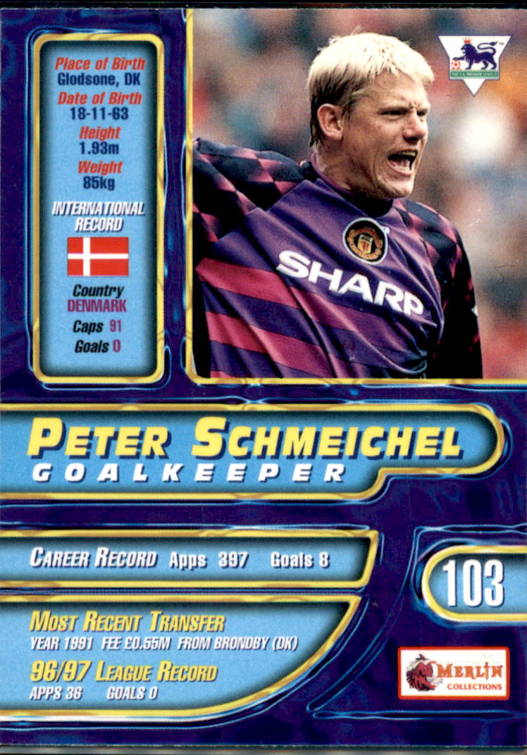 1997-98 Merlin Premier Gold #103 Peter Schmeichel