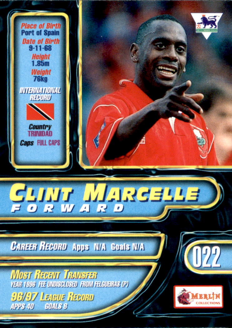 1997-98 Merlin Premier Gold #22 Clint Marcelle