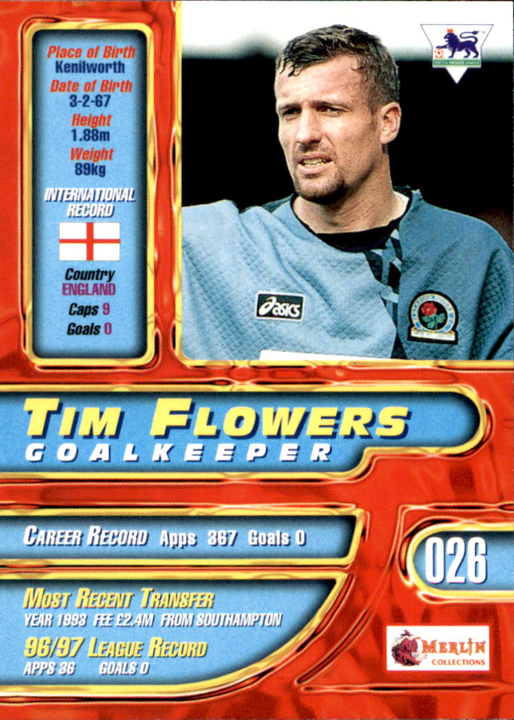 1997-98 Merlin Premier Gold #26 Tim Flowers