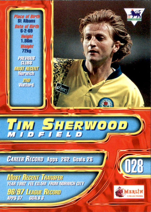 1997-98 Merlin Premier Gold #28 Tim Sherwood
