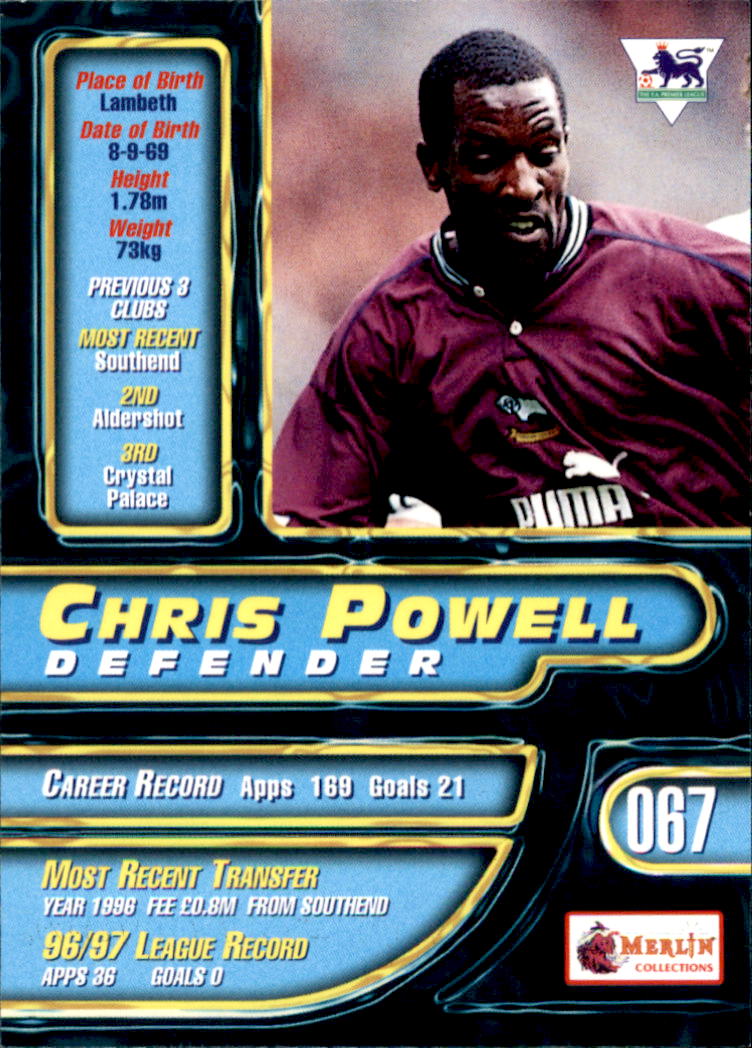 1997-98 Merlin Premier Gold #67 Chris Powell