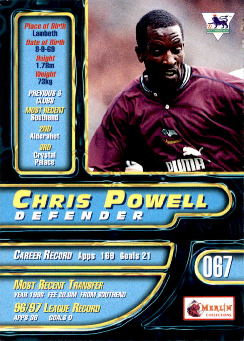 1997-98 Merlin Premier Gold #67 Chris Powell