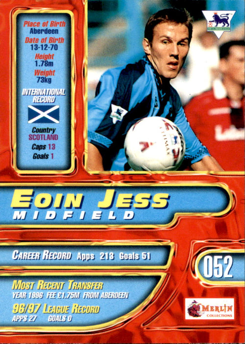 1997-98 Merlin Premier Gold #52 Eoin Jess