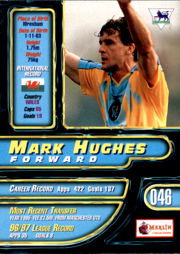 1997-98 Merlin Premier Gold #46 Mark Hughes