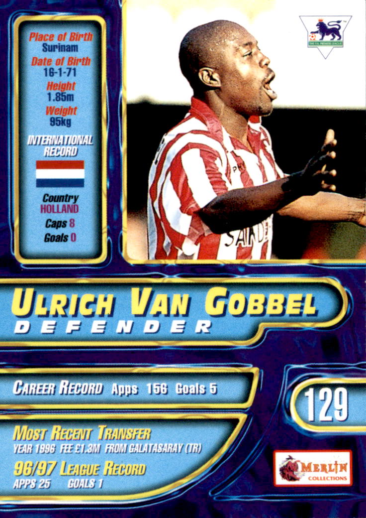 1997-98 Merlin Premier Gold #129 Ulrich Van Gobbel
