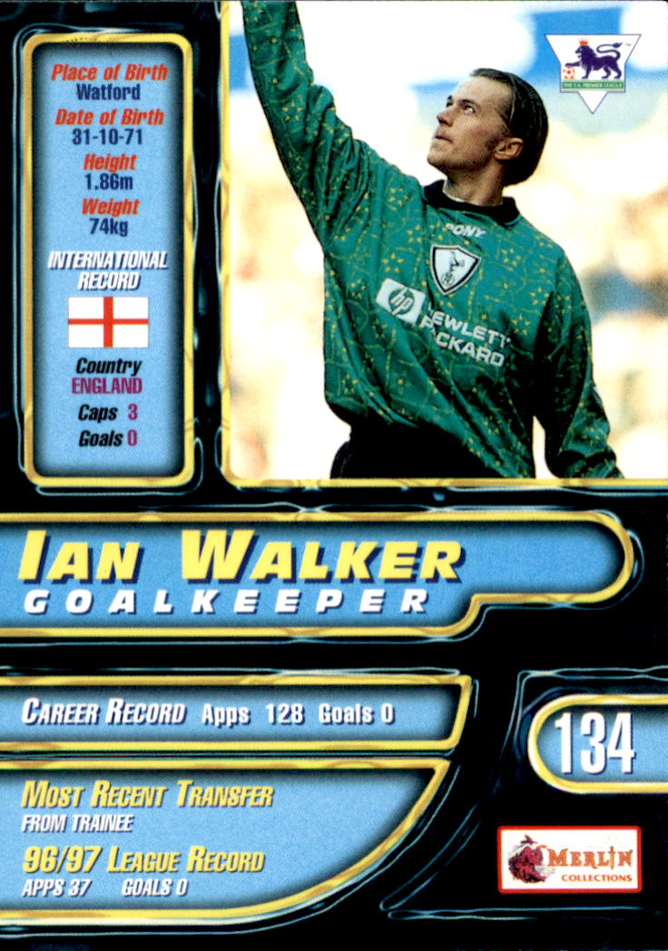 1997-98 Merlin Premier Gold #134 Ian Walker