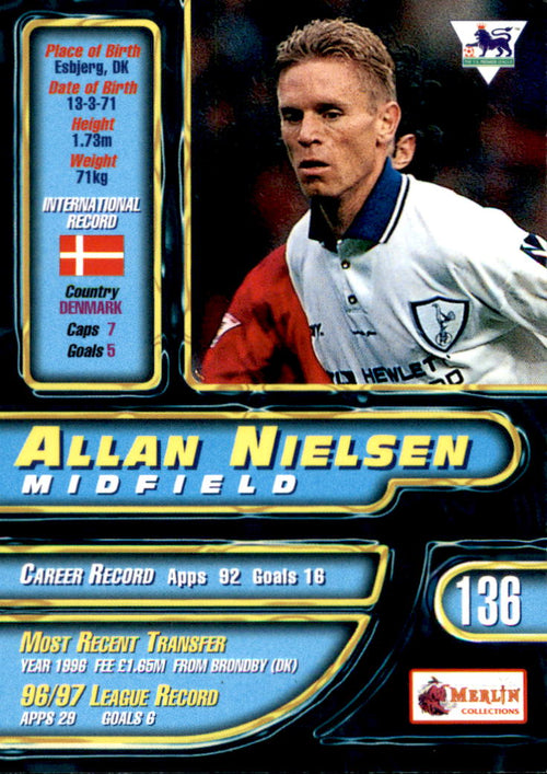 1997-98 Merlin Premier Gold #136 Allan Nielsen