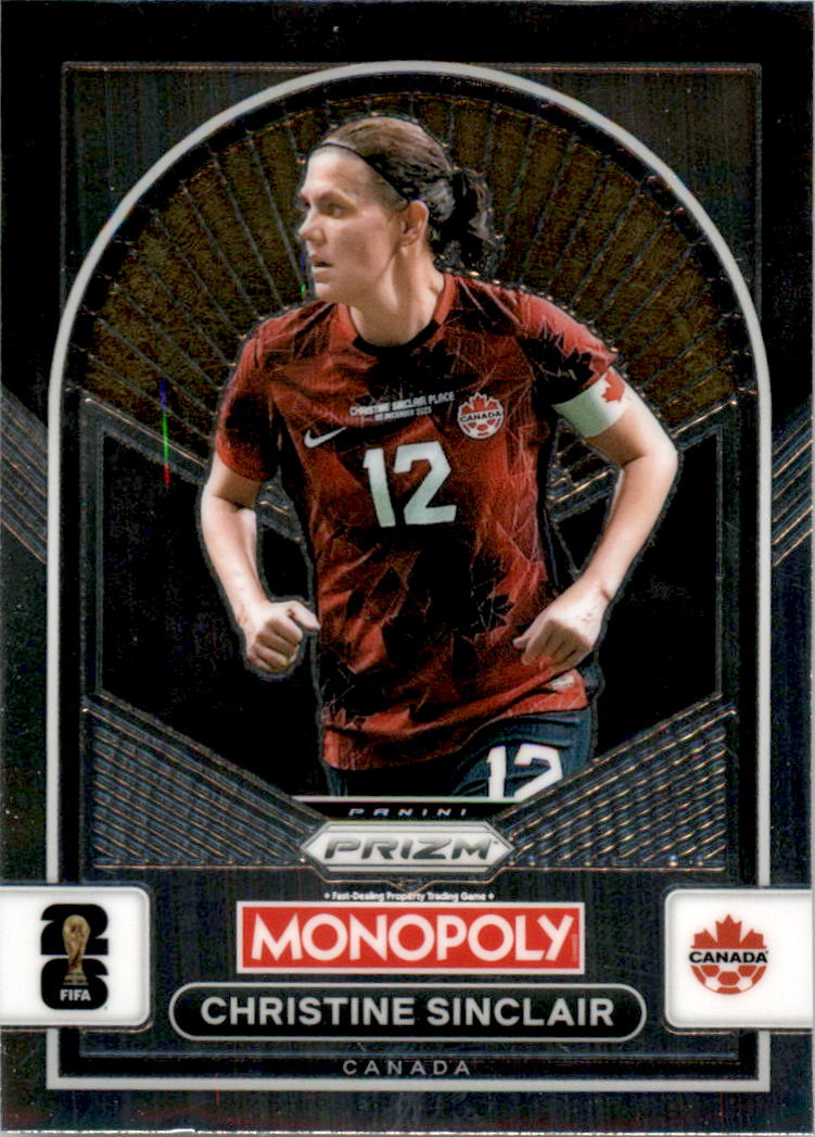 2026 Panini Prizm Monopoly FIFA World Cup #100 Christine Sinclair