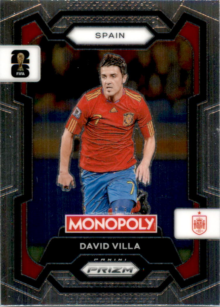 2026 Panini Prizm Monopoly FIFA World Cup #44 David Villa