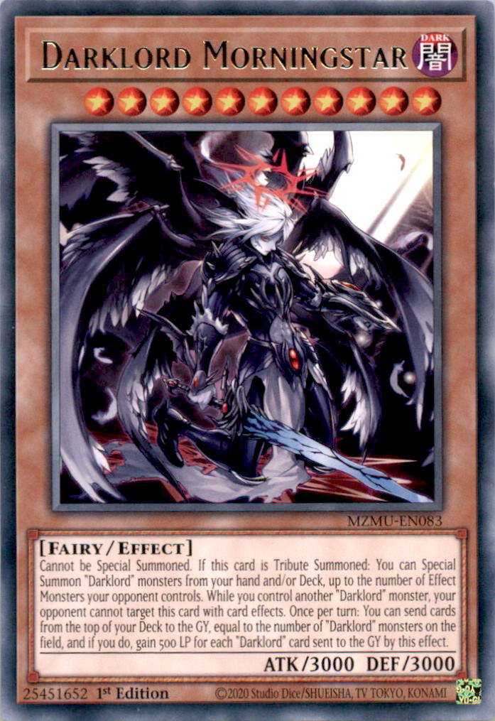Darklord Morningstar Rare Maze of Muertos MZMU-EN083 NM  MZMU-EN083 