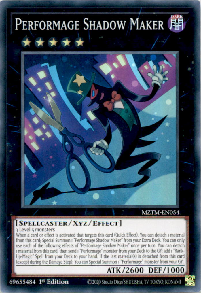 Performage Shadow Maker Super Rare Maze of the Master MZTM-EN054 NM  MZTM-EN054 MZTM
