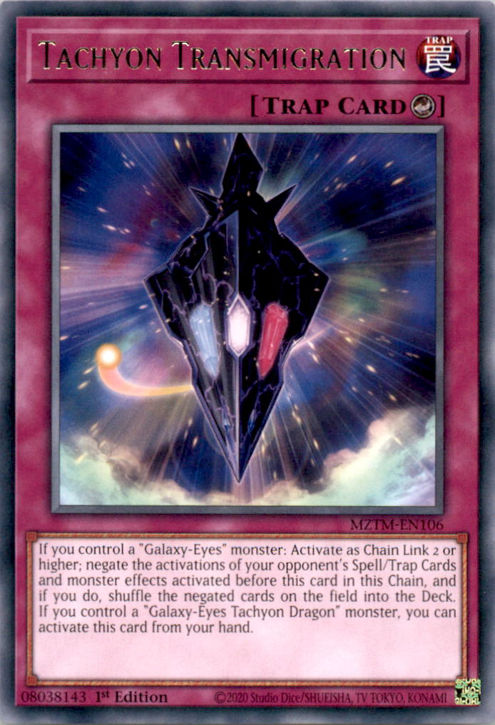 Tachyon Transmigration Rare Maze of the Master MZTM-EN106 NM  MZTM-EN106 MZTM