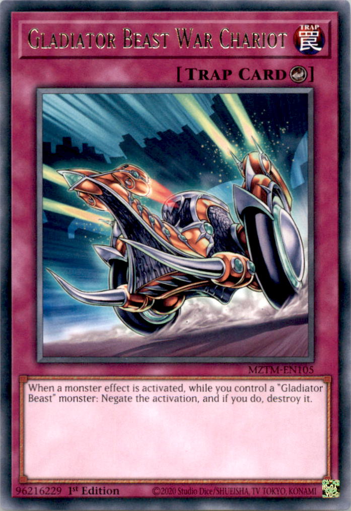 Gladiator Beast War Chariot Rare Maze of the Master MZTM-EN105 NM MZTM-EN105 MZTM