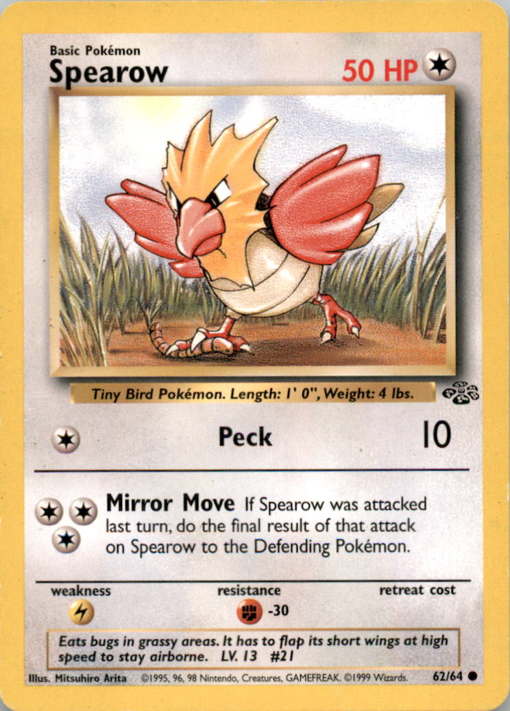 Spearow Common Jungle 62/64 NM 62/64 JU