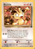 Meowth Common Team Rocket 62/82 NM 62/82 TR