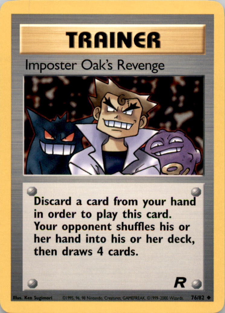 Imposter Oak's Revenge Uncommon Team Rocket 76/82 NM 76/82 TR
