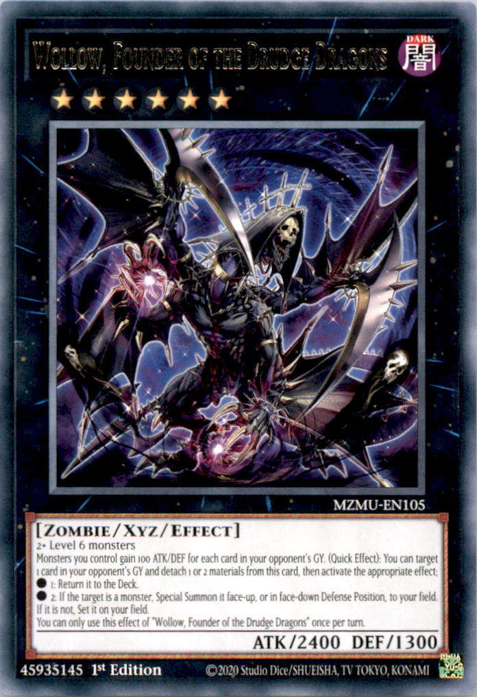 Wollow, Founder of the Drudge Dragons Rare Maze of Muertos MZMU-EN105 NM  MZMU-EN105 