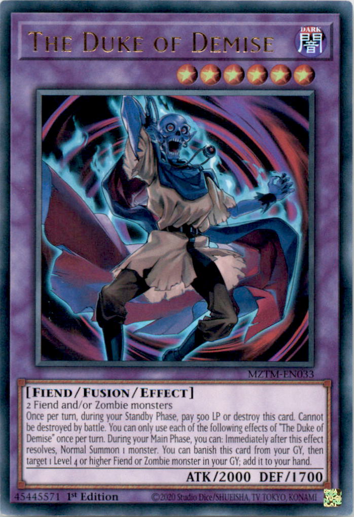 The Duke of Demise Ultra Rare Maze of the Master MZTM-EN033 NM  MZTM-EN033 MZTM