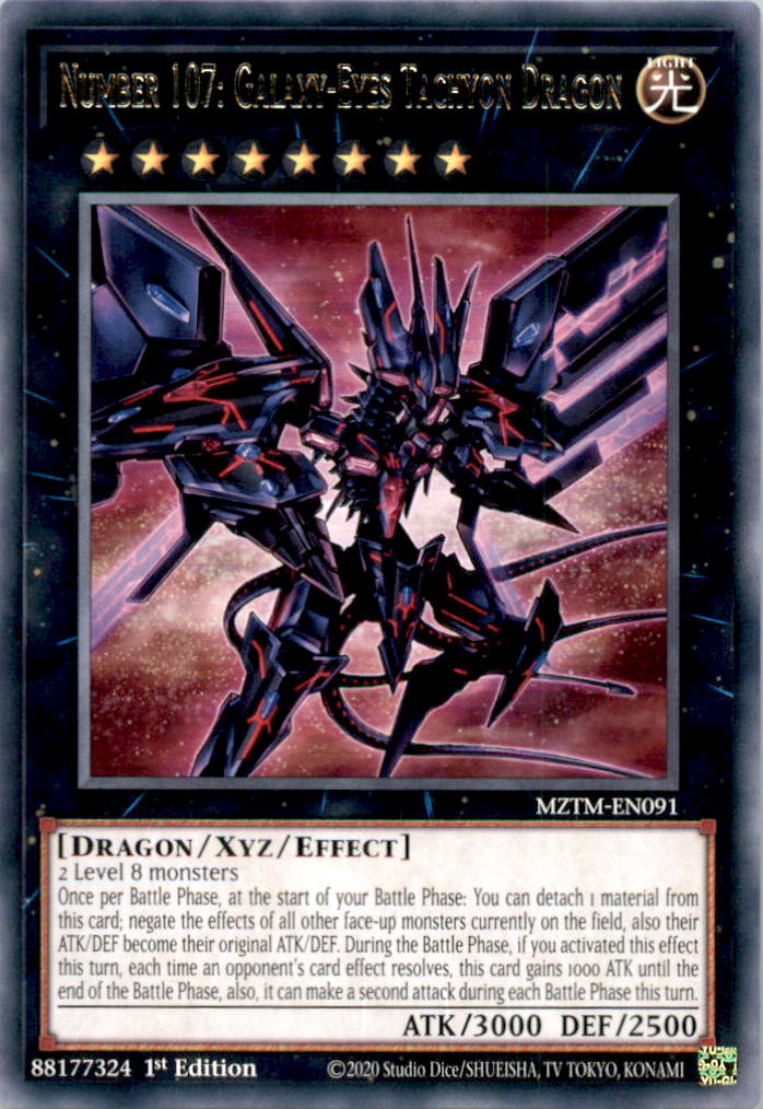 Number 107: Galaxy-Eyes Tachyon Dragon Ultra Rare 2014 Mega-Tins Mega Pack MP14-EN024 NM 2014 MP14-EN024 MP14