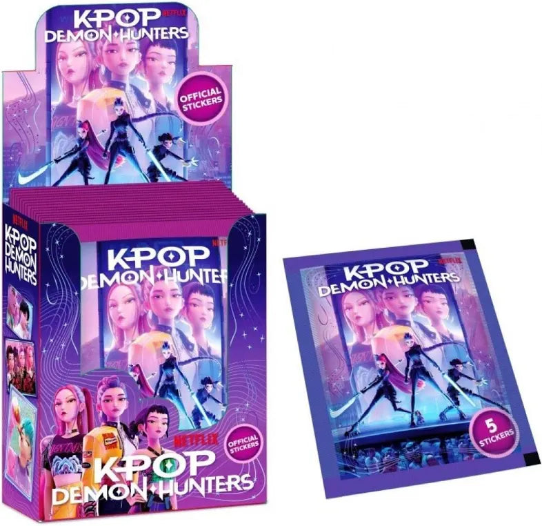 KPop Demon Hunters Sticker Album + 2 Sealed Packs | Netflix Official