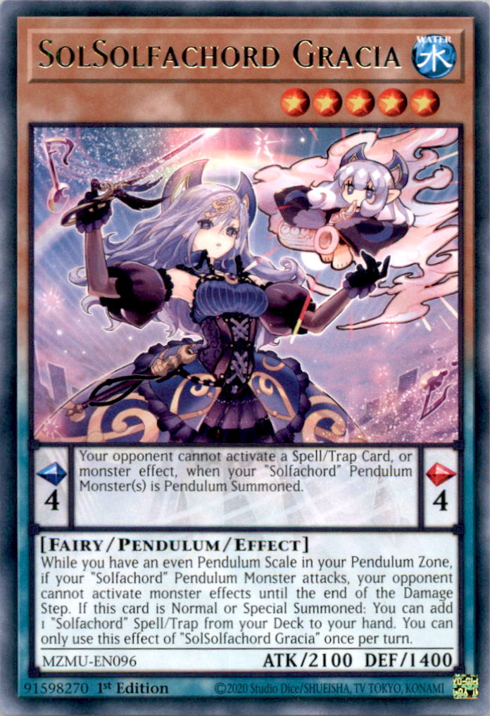 SolSolfachord Gracia Rare Maze of Muertos MZMU-EN096 NM  MZMU-EN096 