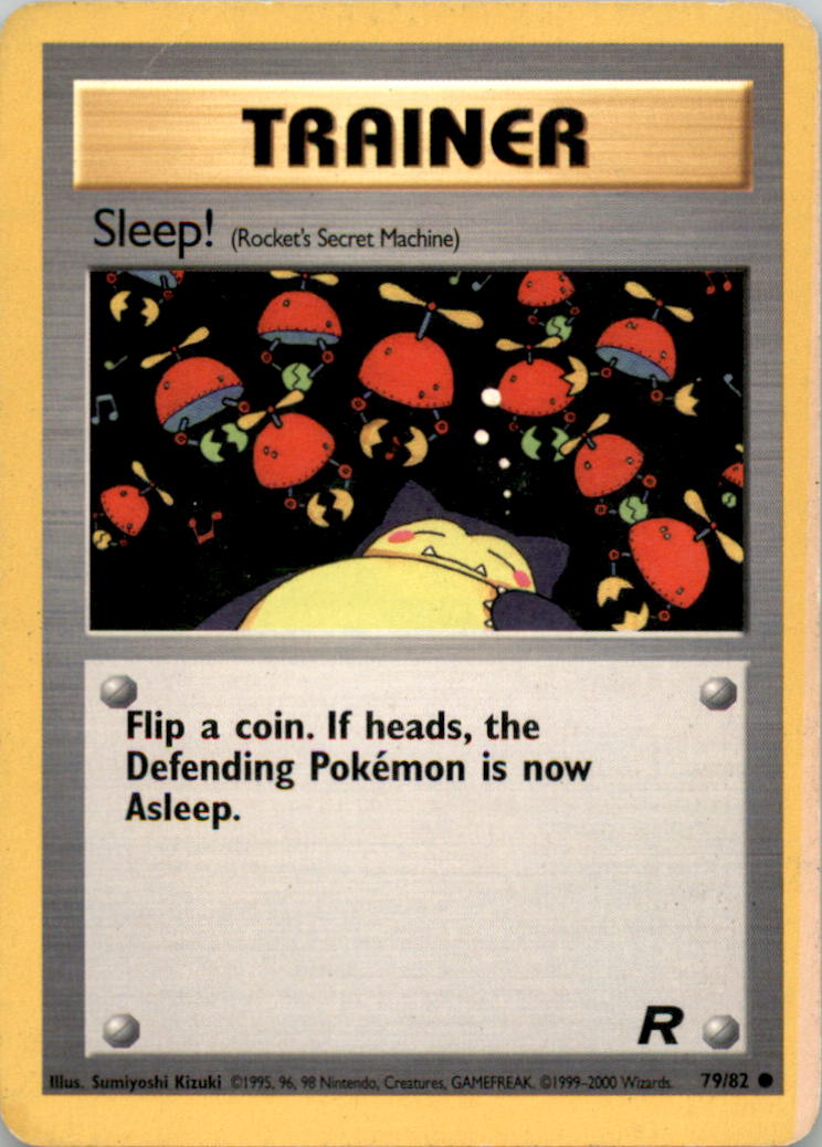 Sleep! (Rocket's Secret Machine) Common Team Rocket 79/82 NM  79/82 TR