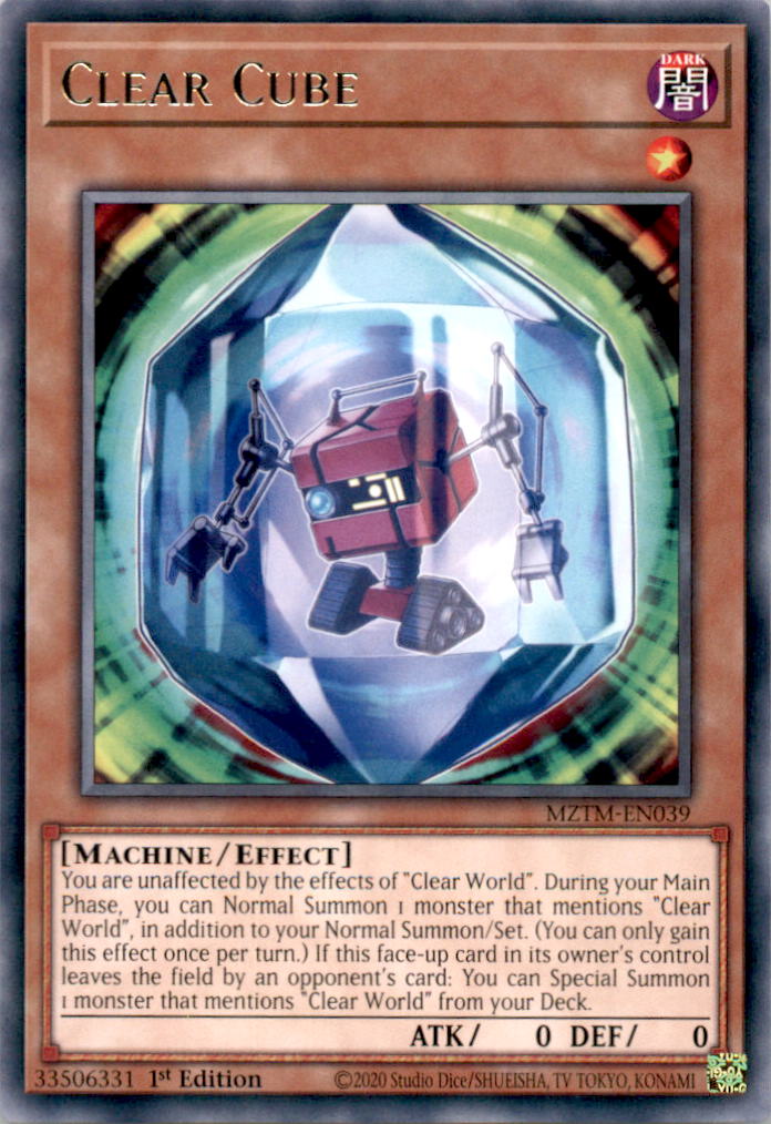 Clear Cube Rare Maze of the Master MZTM-EN039 NM  MZTM-EN039 MZTM