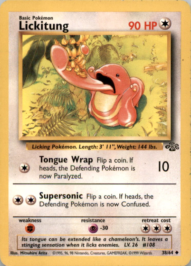 Lickitung Uncommon Jungle 38/64 NM 38/64 JU