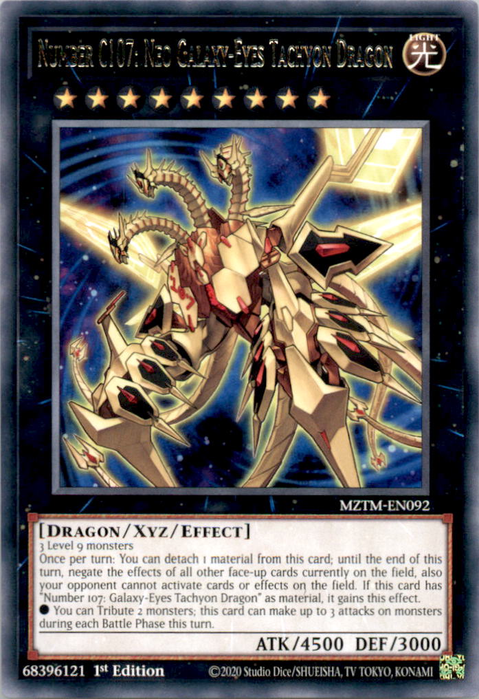 Number C107: Neo Galaxy-Eyes Tachyon Dragon Rare Maximum Gold MAGO-EN063 NM  MAGO-EN063 MAGO