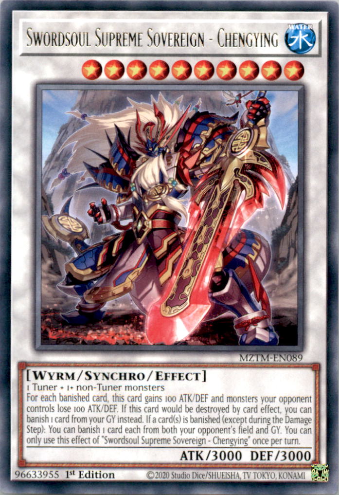 Swordsoul Supreme Sovereign - Chengying Common Legendary Modern Decks 2026 L26D-ENX41 NM 2026 L26D-ENX41 L26D