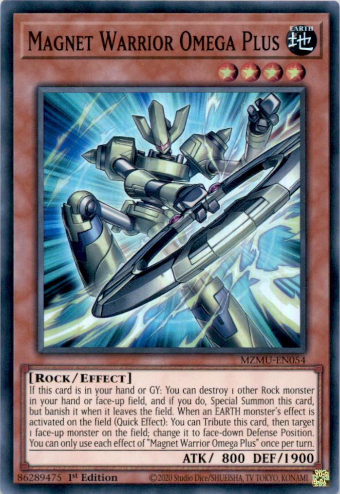 Magnet Warrior Omega Plus Super Rare Maze of Muertos MZMU-EN054 NM  MZMU-EN054 