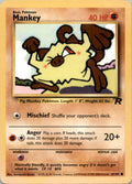 Mankey Common Team Rocket 61/82 NM 61/82 TR