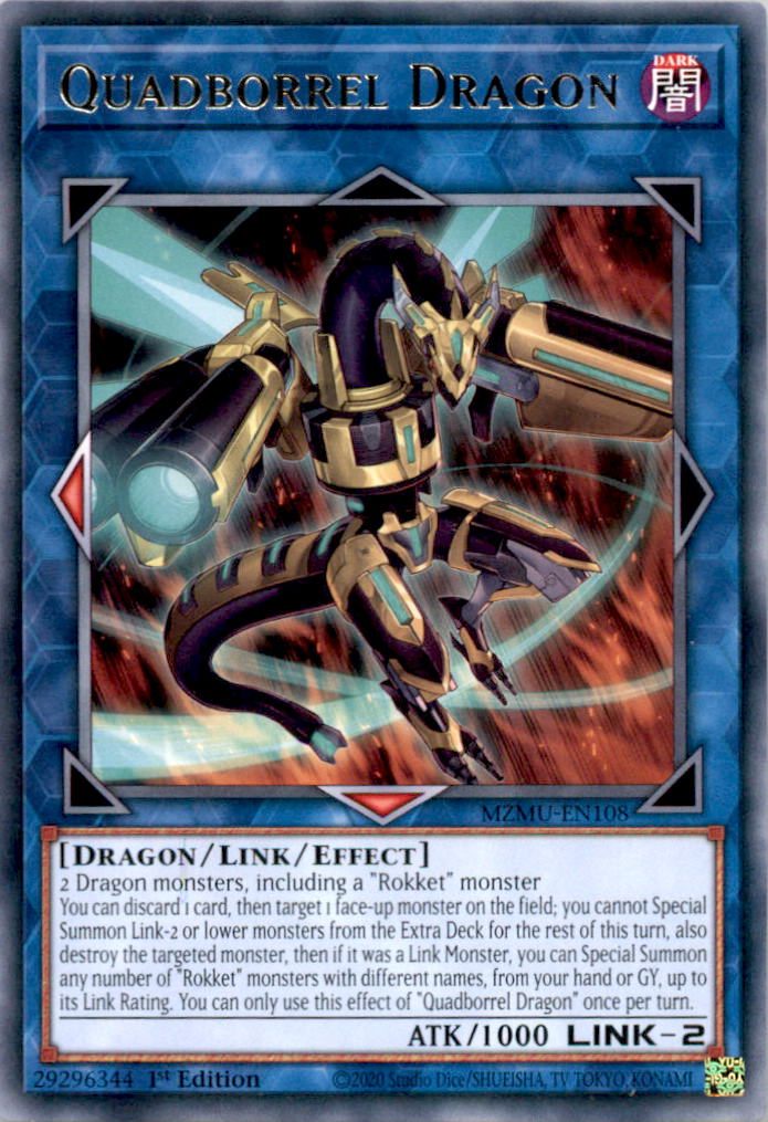 Quadborrel Dragon Ultra Rare Structure Deck: Rokket Revolt SDRR-EN043 NM  SDRR-EN043 SDRR